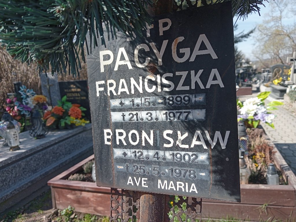 Bronisław Pacyga 1902 Osielec - Grobonet - Wyszukiwarka osób pochowanych